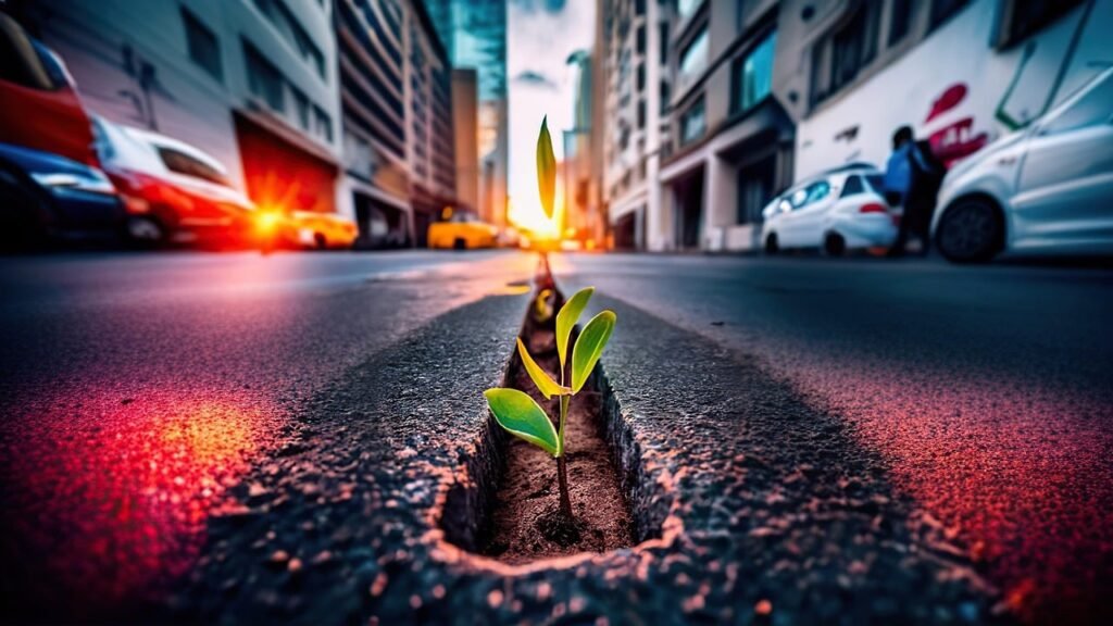 ai generated, street, road