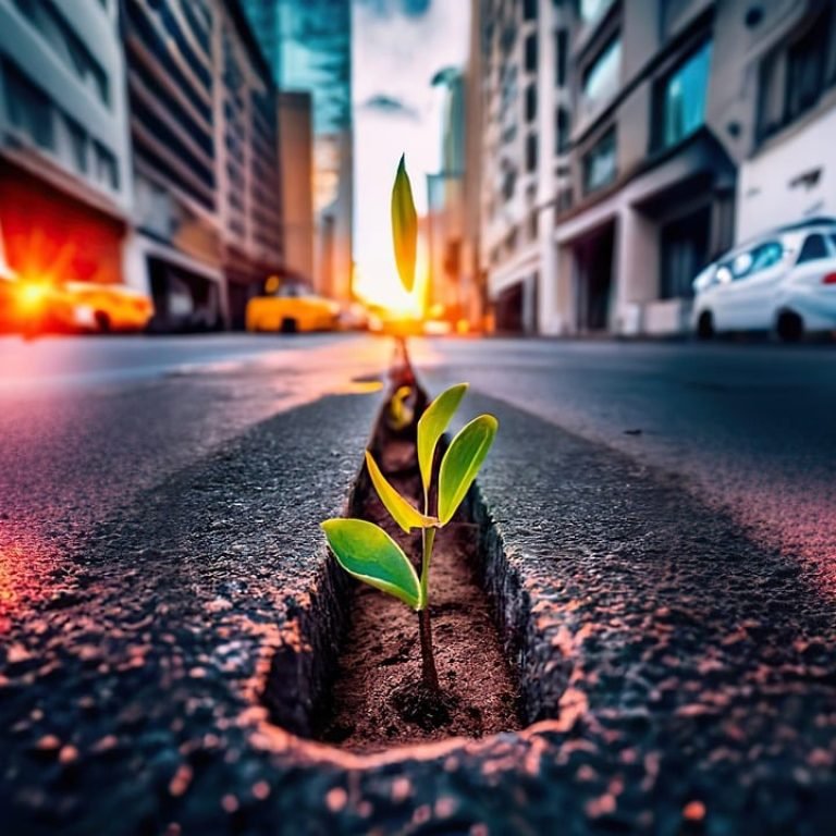 ai generated, street, road